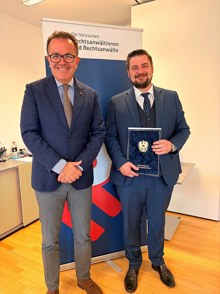 Dr. Kropiunig mit Mag. Schoober